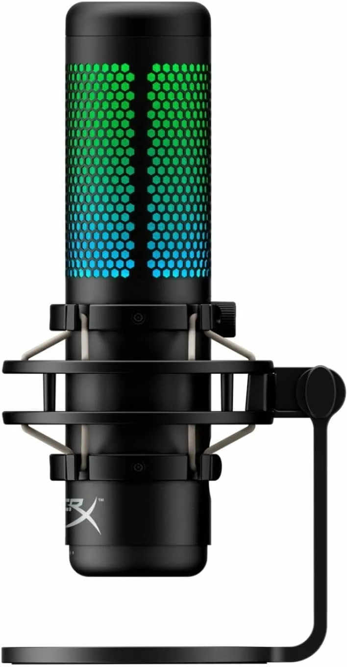 میکروفون USB کاندنسر RGB هایپرایکس QuadCast S برای PC، PS4 و Mac، دارای پایه ضد لرزش، چهار الگوی قطبی، فیلتر پاپ، کنترل گین، مناسب برای بازی، استریم و پادکست (بازسازی شده) میکروفون USB کاندنسر RGB هایپرایکس QuadCast S برای PC، PS4 و Mac، دارای پایه ضد لرزش، چهار الگوی قطبی، فیلتر پاپ، کنترل گین، مناسب برای بازی، استریم و پادکست (بازسازی شده)
