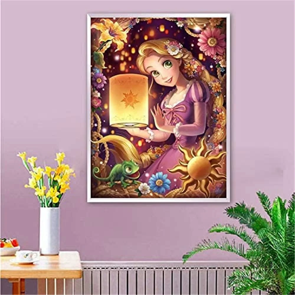 کیت نقاشی الماس 5D پرنسس ELECDON - هنر گلدوزی کامل با سنگ های قیمتی برای دکور دیوار خانه (30x40 سانتی متر) - هدیه صنایع دستی کیت نقاشی الماس 5D پرنسس ELECDON - هنر گلدوزی کامل با سنگ های قیمتی برای دکور دیوار خانه (30x40 سانتی متر) - هدیه صنایع دستی