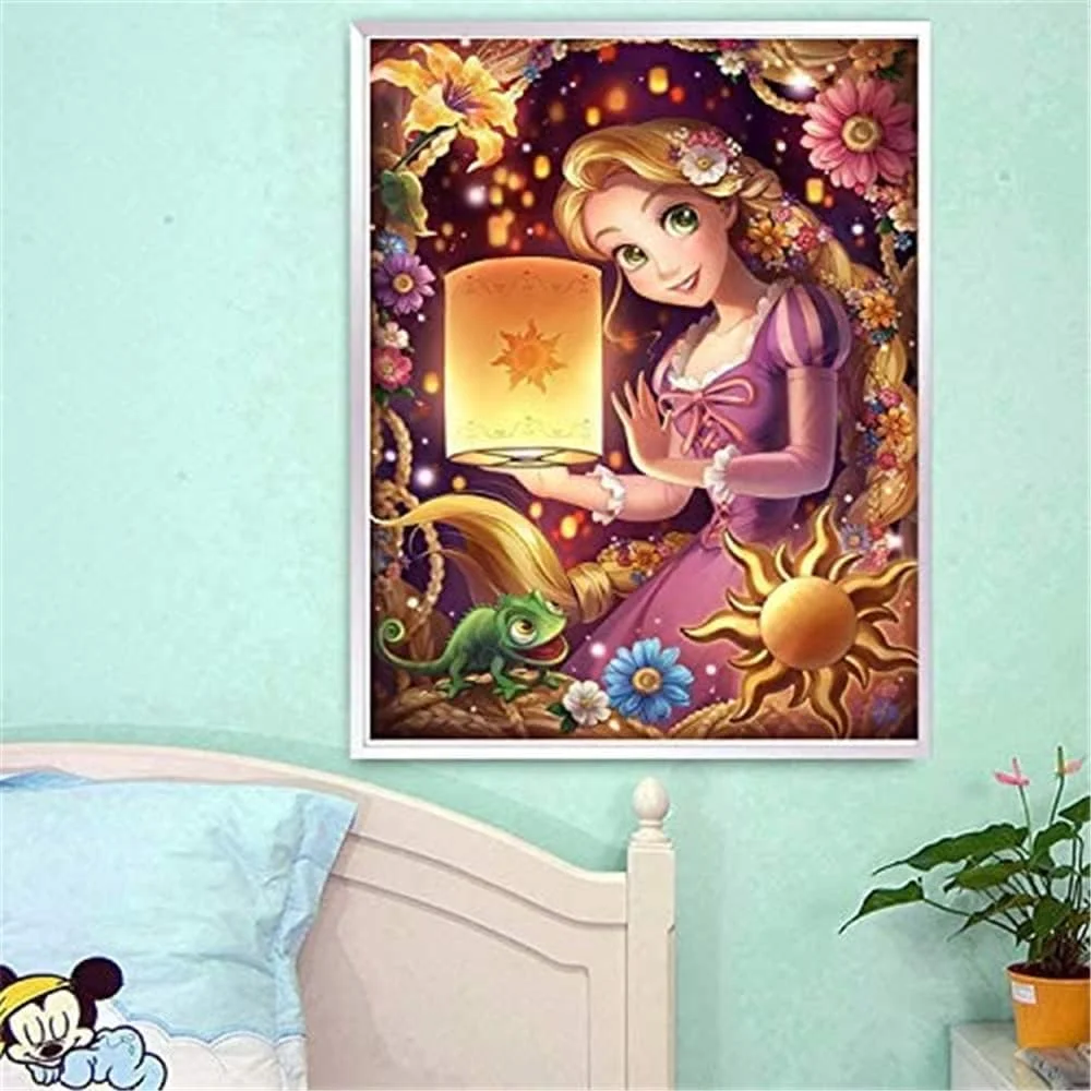 کیت نقاشی الماس 5D پرنسس ELECDON - هنر گلدوزی کامل با سنگ های قیمتی برای دکور دیوار خانه (30x40 سانتی متر) - هدیه صنایع دستی کیت نقاشی الماس 5D پرنسس ELECDON - هنر گلدوزی کامل با سنگ های قیمتی برای دکور دیوار خانه (30x40 سانتی متر) - هدیه صنایع دستی