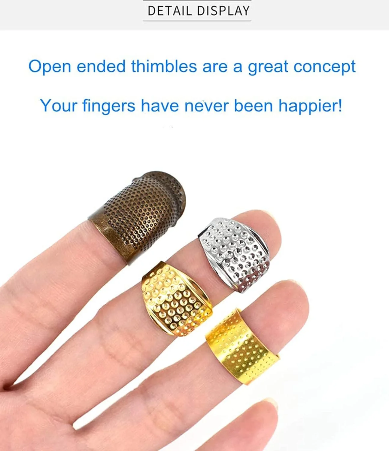 انگشتانه خیاطی قابل تنظیم ELECDON، لوازم جانبی و ملزومات خیاطی مسی ممتاز، محافظ انگشت بادوام و محکم، لوازم جانبی خیاطی راحت، انگشتانه برای خیاطی دستی (12 عددی) انگشتانه خیاطی قابل تنظیم ELECDON، لوازم جانبی و ملزومات خیاطی مسی ممتاز، محافظ انگشت بادوام و محکم، لوازم جانبی خیاطی راحت، انگشتانه برای خیاطی دستی (12 عددی)