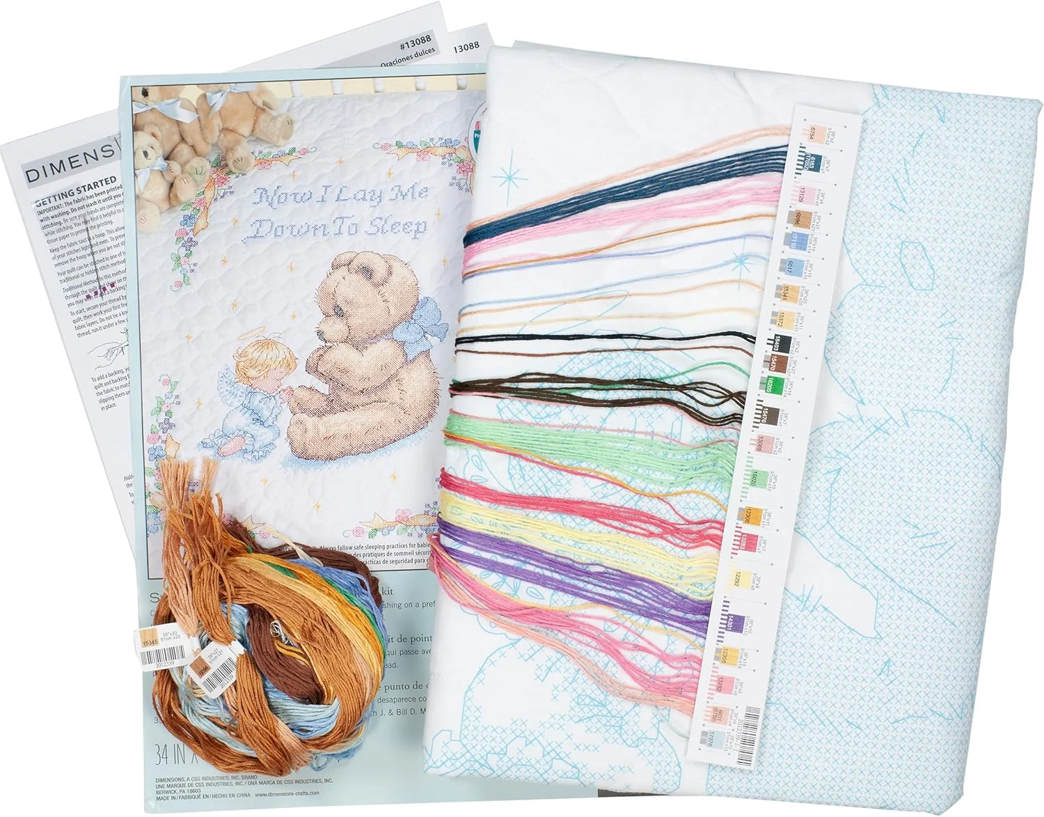 کیت کوسن دوزی چاپی ابعاد، طرح دعای شیرین، مناسب برای لحاف کودک، سایز 86x109 سانتی متر کیت کوسن دوزی چاپی ابعاد، طرح دعای شیرین، مناسب برای لحاف کودک، سایز 86x109 سانتی متر