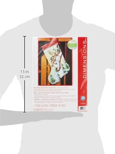 کیت گلدوزی شماره دوزی Dimensions طرح 'آدم برفی سورتمه سوار' جوراب کریسمس شخصی سازی شده، 16 اینچ کیت گلدوزی شماره دوزی Dimensions طرح 'آدم برفی سورتمه سوار' جوراب کریسمس شخصی سازی شده، 16 اینچ