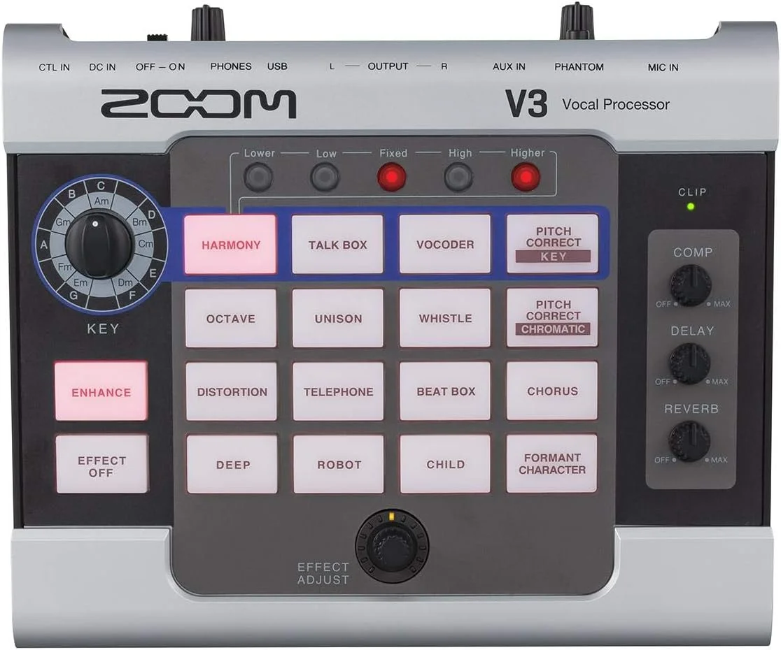 پردازشگر افکت های وکال زوم V3 + میکروفون دینامیک زوم ZDM-1 + هدفون استریو رو گوشی + پایه میکروفون + آداپتور AC زوم AD-16 9V + کابل میکروفون + پارچه - بسته نرم افزاری لوکس پردازشگر افکت های وکال زوم V3 + میکروفون دینامیک زوم ZDM-1 + هدفون استریو رو گوشی + پایه میکروفون + آداپتور AC زوم AD-16 9V + کابل میکروفون + پارچه - بسته نرم افزاری لوکس