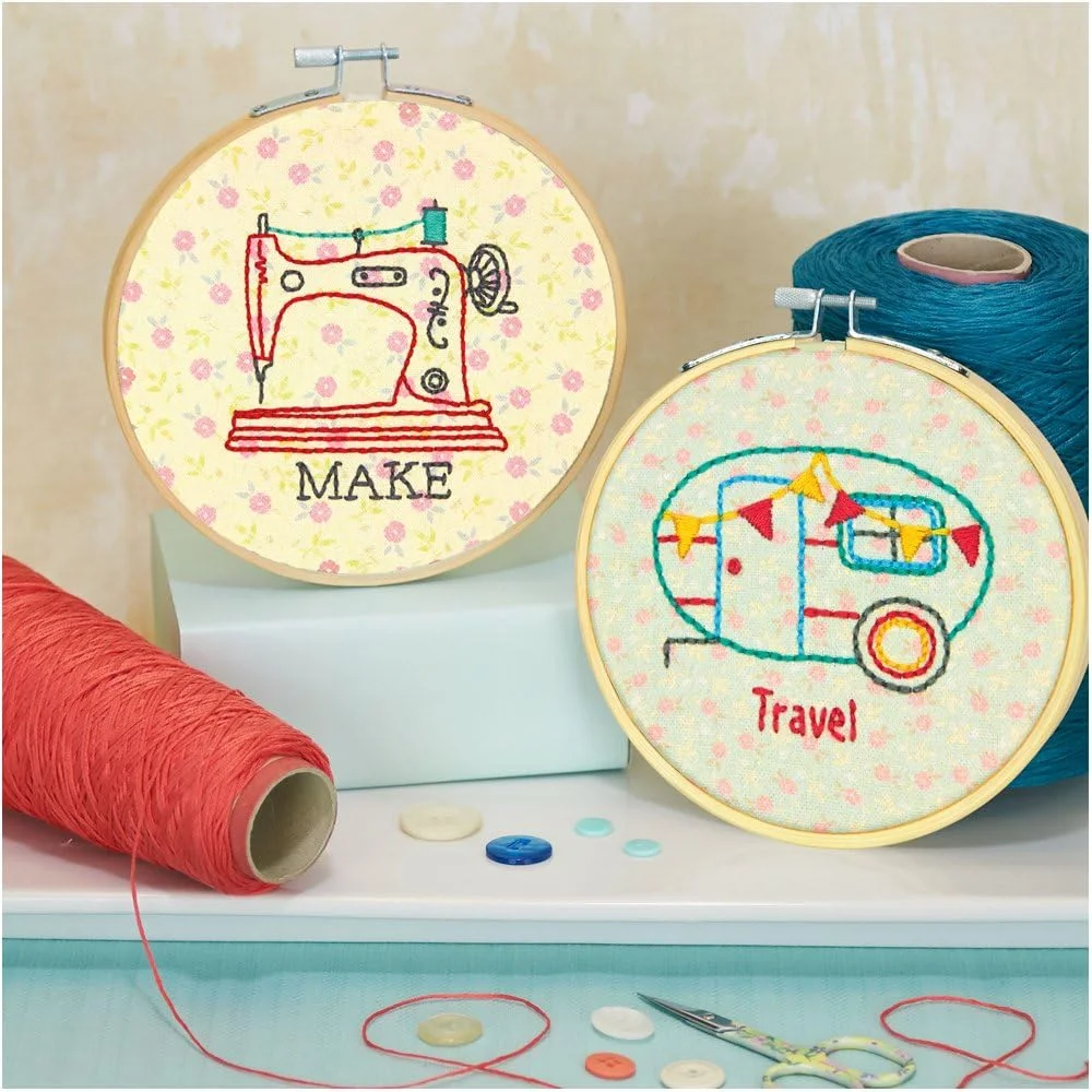 کیت گلدوزی DIMENSIONS، همراه با حلقه، 15 سانتی متر