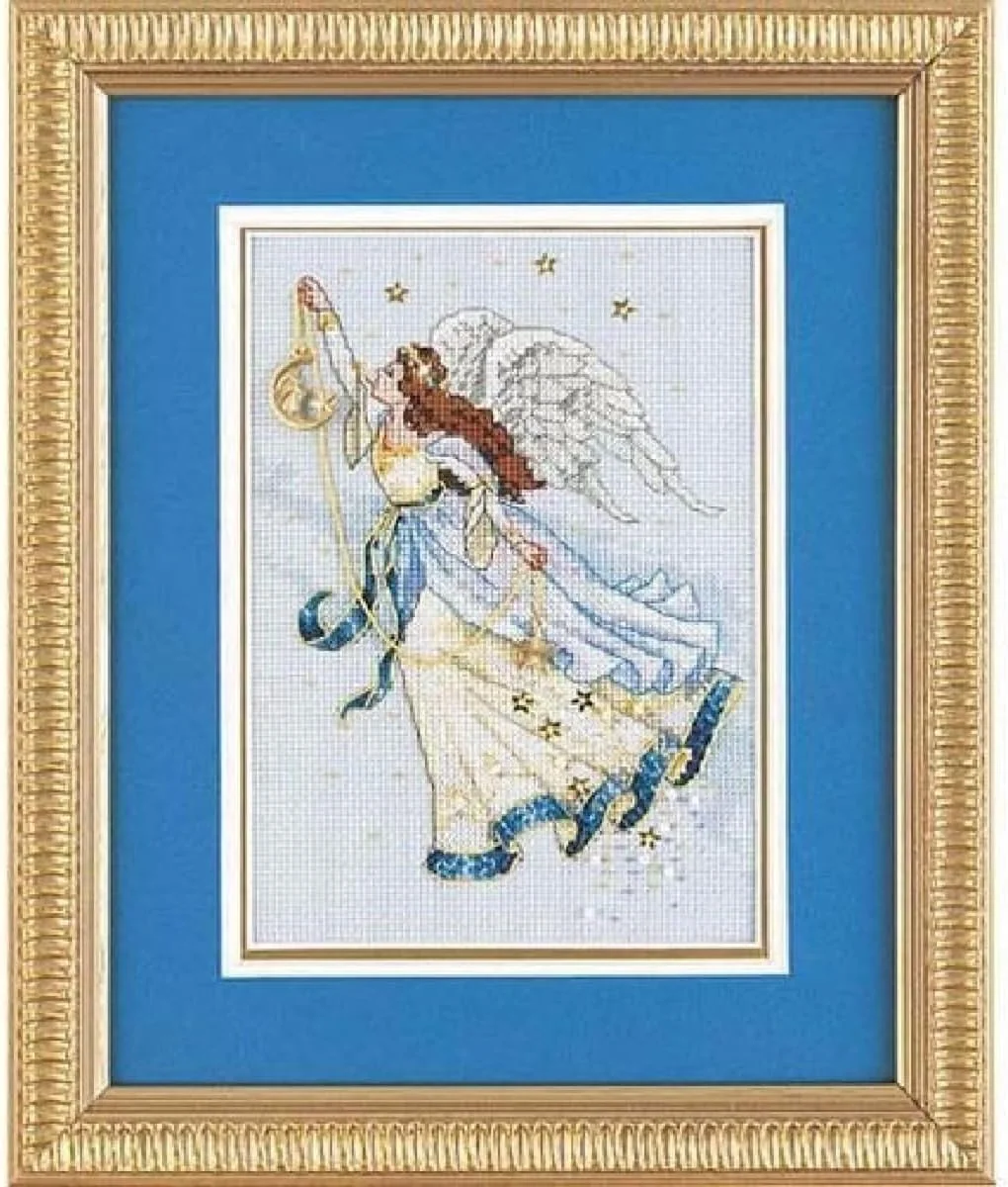 Dimensions Needlecrafts 6711 کیت گلدوزی شمارش شده، فرشته گرگ و میش، طلایی