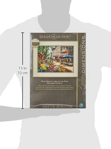 کیت گلدوزی شمارشی ابعاد طرح "بازار پاریس"، آیدا عاجی، 38.1 × 27.94 سانتیمتر، چند رنگ، 18 شمارش کیت گلدوزی شمارشی ابعاد طرح "بازار پاریس"، آیدا عاجی، 38.1 × 27.94 سانتیمتر، چند رنگ، 18 شمارش
