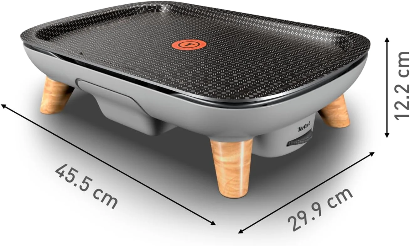 گریل برقی تفال مدل Plancha | Des Saveurs Gourmet | توان 2400 وات | پوشش نچسب Titanium Force | مناسب برای 8 نفر | ترموستات قابل تنظیم | قطعات قابل شستشو در ماشین ظرفشویی | 2 سال گارانتی | CB658P27 گریل برقی تفال مدل Plancha | Des Saveurs Gourmet | توان 2400 وات | پوشش نچسب Titanium Force | مناسب برای 8 نفر | ترموستات قابل تنظیم | قطعات قابل شستشو در ماشین ظرفشویی | 2 سال گارانتی | CB658P27