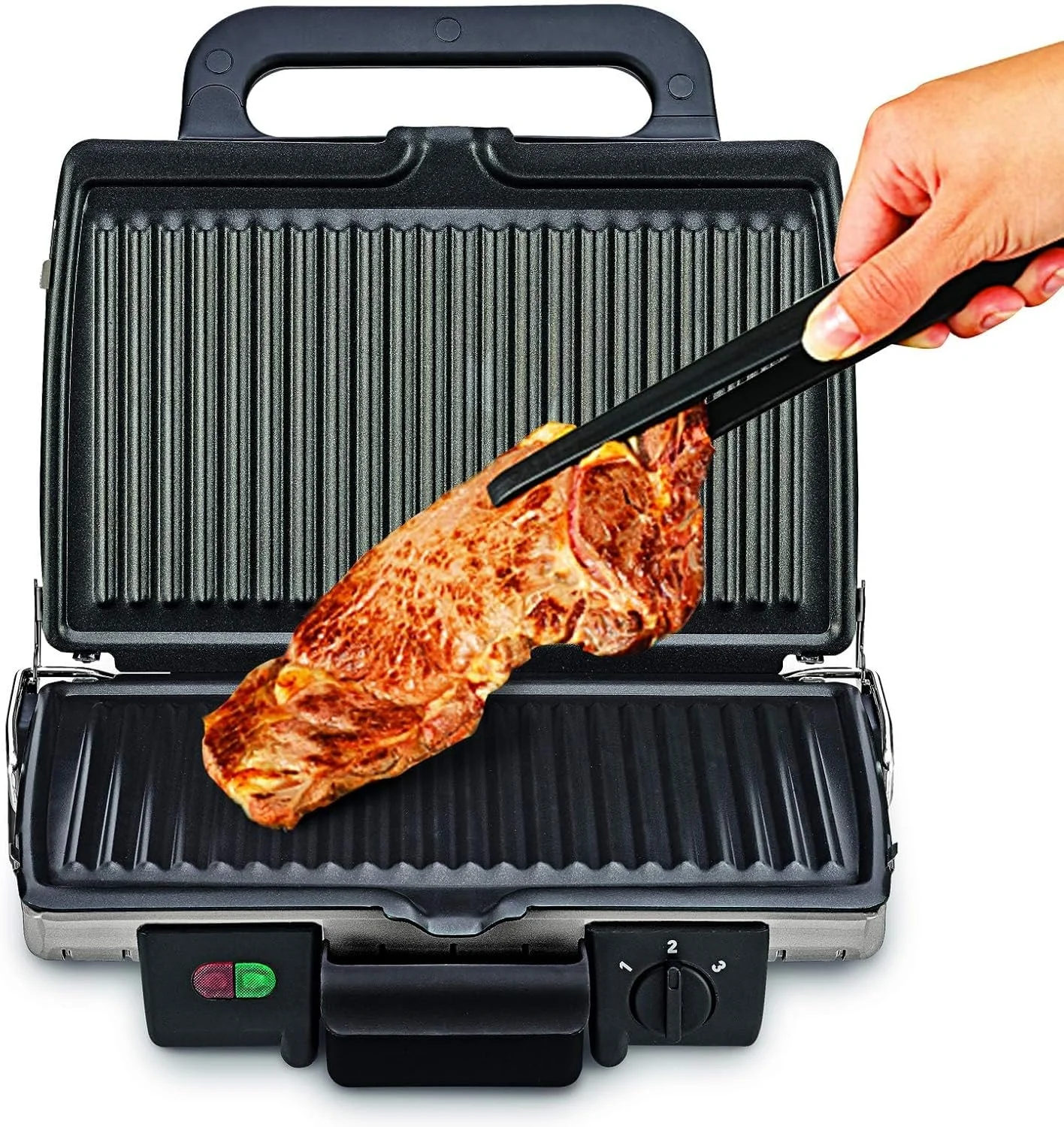 گریل تفال، باربیکیو / گریل فوق العاده جمع و جور، 1700 وات، نقره ای، مدل Gc302B28 "حداقل 1 سال گارانتی سازنده" گریل تفال، باربیکیو / گریل فوق العاده جمع و جور، 1700 وات، نقره ای، مدل Gc302B28 "حداقل 1 سال گارانتی سازنده"