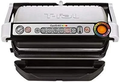 گریل برقی تفال Optigrill مناسب برای گریل کردن در فضای داخلی، 2000 وات، استیل ضد زنگ، مدل GC712D28 "حداقل 1 سال گارانتی سازنده" گریل برقی تفال Optigrill مناسب برای گریل کردن در فضای داخلی، 2000 وات، استیل ضد زنگ، مدل GC712D28 "حداقل 1 سال گارانتی سازنده"