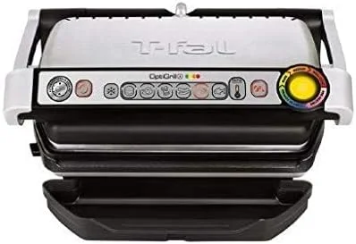 گریل برقی تفال Optigrill مناسب برای گریل کردن در فضای داخلی، 2000 وات، استیل ضد زنگ، مدل GC712D28 "حداقل 1 سال گارانتی سازنده" گریل برقی تفال Optigrill مناسب برای گریل کردن در فضای داخلی، 2000 وات، استیل ضد زنگ، مدل GC712D28 "حداقل 1 سال گارانتی سازنده"