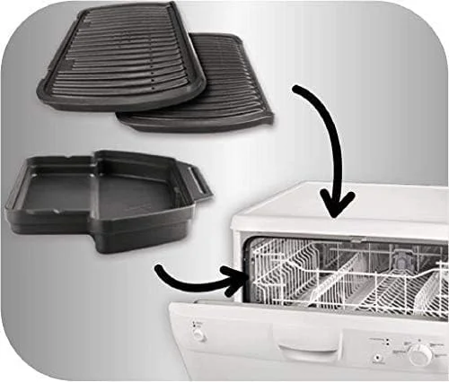 گریل برقی تفال Optigrill مناسب برای گریل کردن در فضای داخلی، 2000 وات، استیل ضد زنگ، مدل GC712D28 "حداقل 1 سال گارانتی سازنده" گریل برقی تفال Optigrill مناسب برای گریل کردن در فضای داخلی، 2000 وات، استیل ضد زنگ، مدل GC712D28 "حداقل 1 سال گارانتی سازنده"