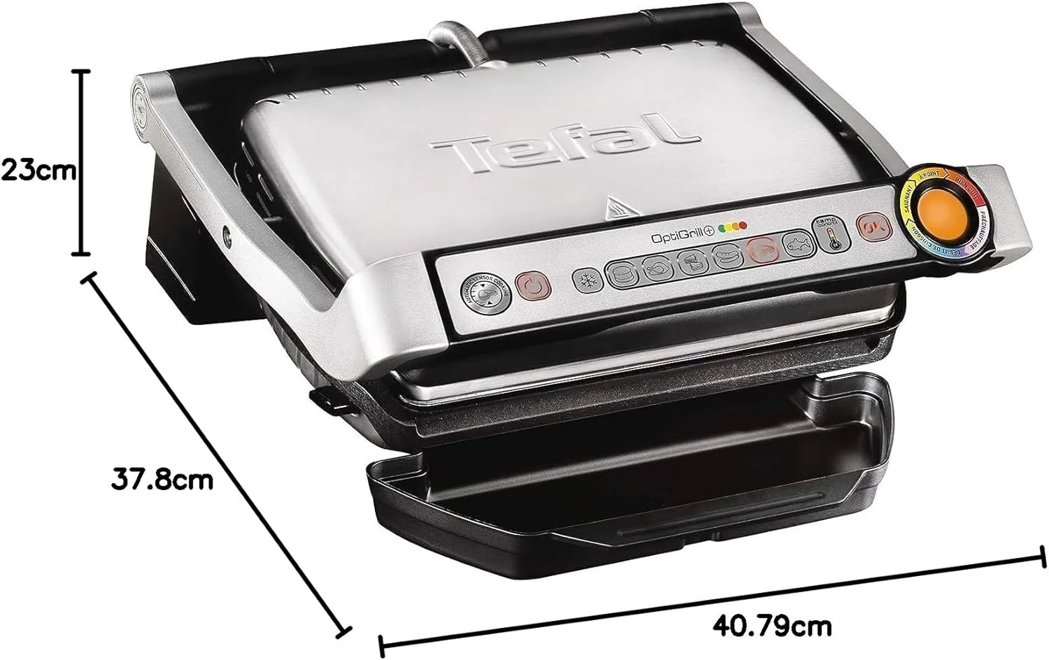 گریل برقی تفال Optigrill مناسب برای گریل کردن در فضای داخلی، 2000 وات، استیل ضد زنگ، مدل GC712D28 "حداقل 1 سال گارانتی سازنده" گریل برقی تفال Optigrill مناسب برای گریل کردن در فضای داخلی، 2000 وات، استیل ضد زنگ، مدل GC712D28 "حداقل 1 سال گارانتی سازنده"