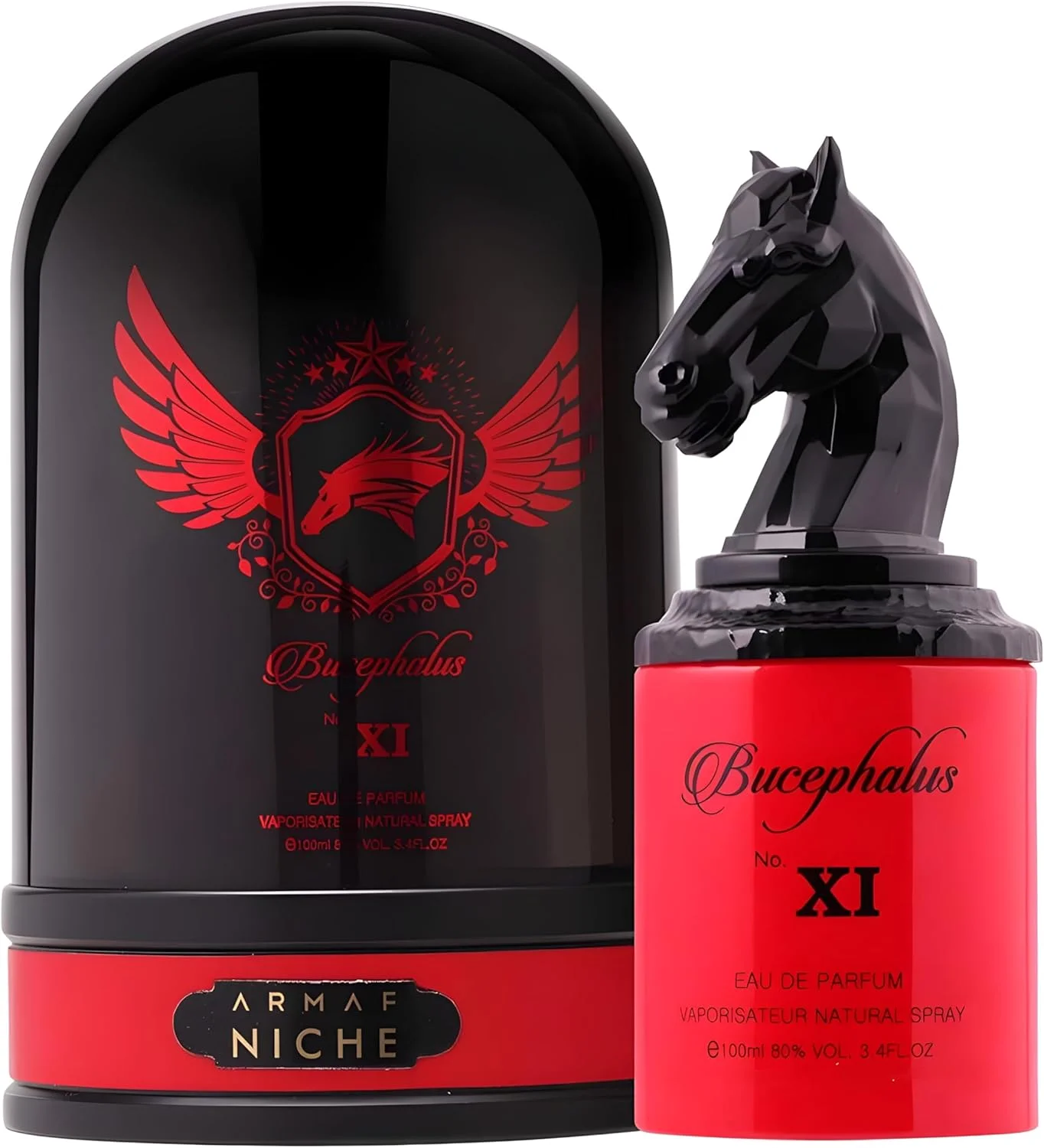 ادکلن آرماف Niche BucephalUS No. Xi، ادو پرفیوم 100 میلی لیتر قرمز، از استرلینگ پرفیومز، مناسب برای آقایان و بانوان