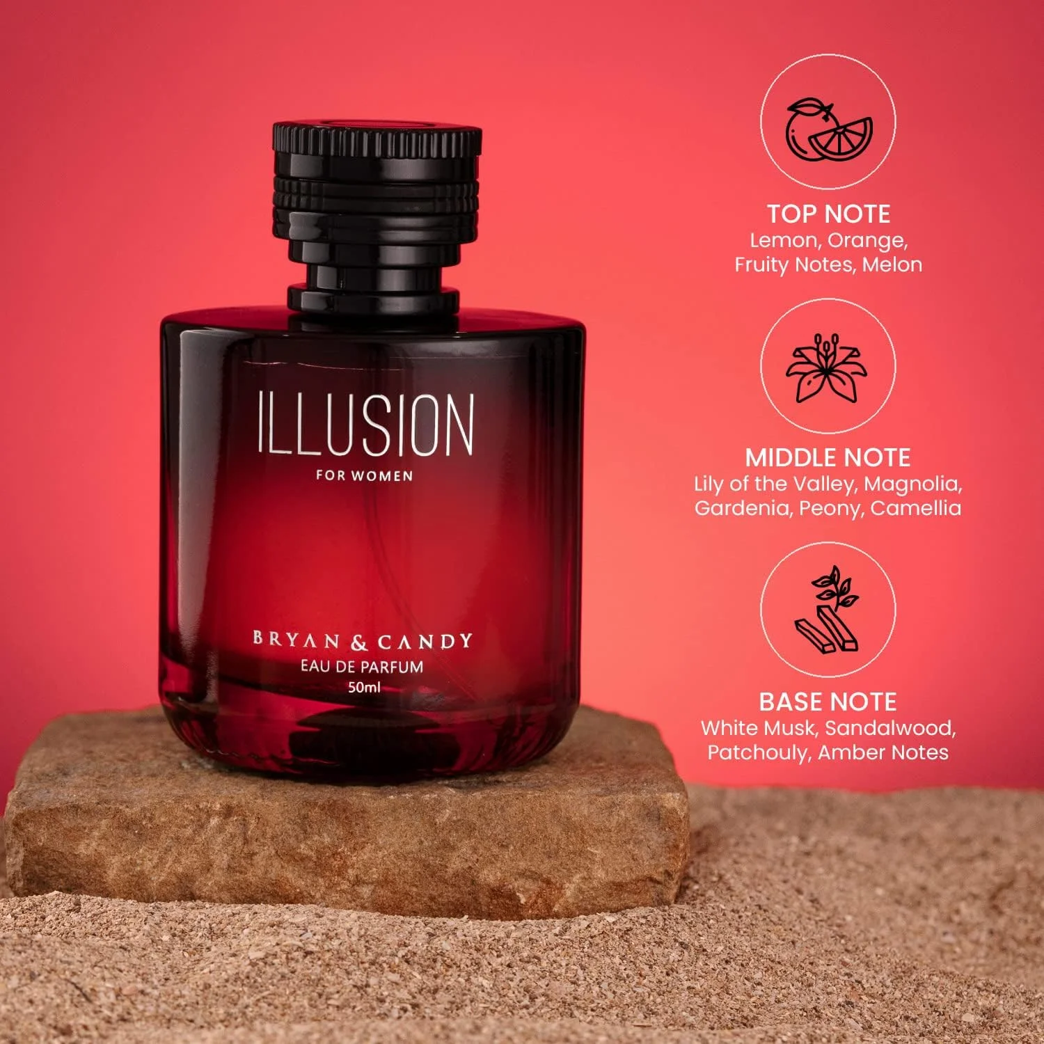 عطر زنانه ماندگار و آرامش بخش برایان اند کندی مدل Illusion (50 میلی لیتر - بسته 1 عددی)