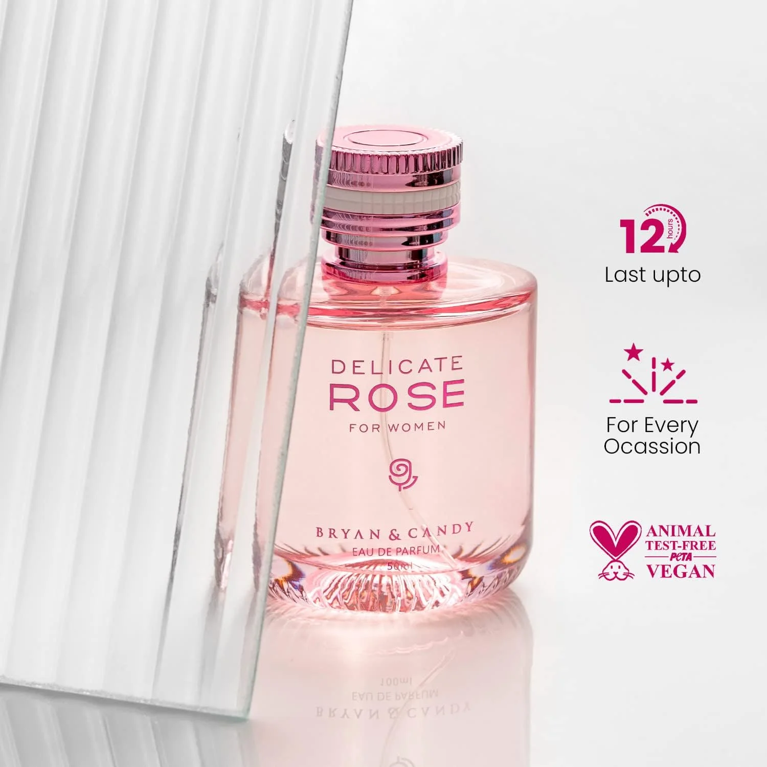 عطر زنانه رز ظریف برایان اند کندی، ماندگاری طولانی، طراوت بخش و آرامش بخش (50 میلی لیتر، بسته 1 عددی)