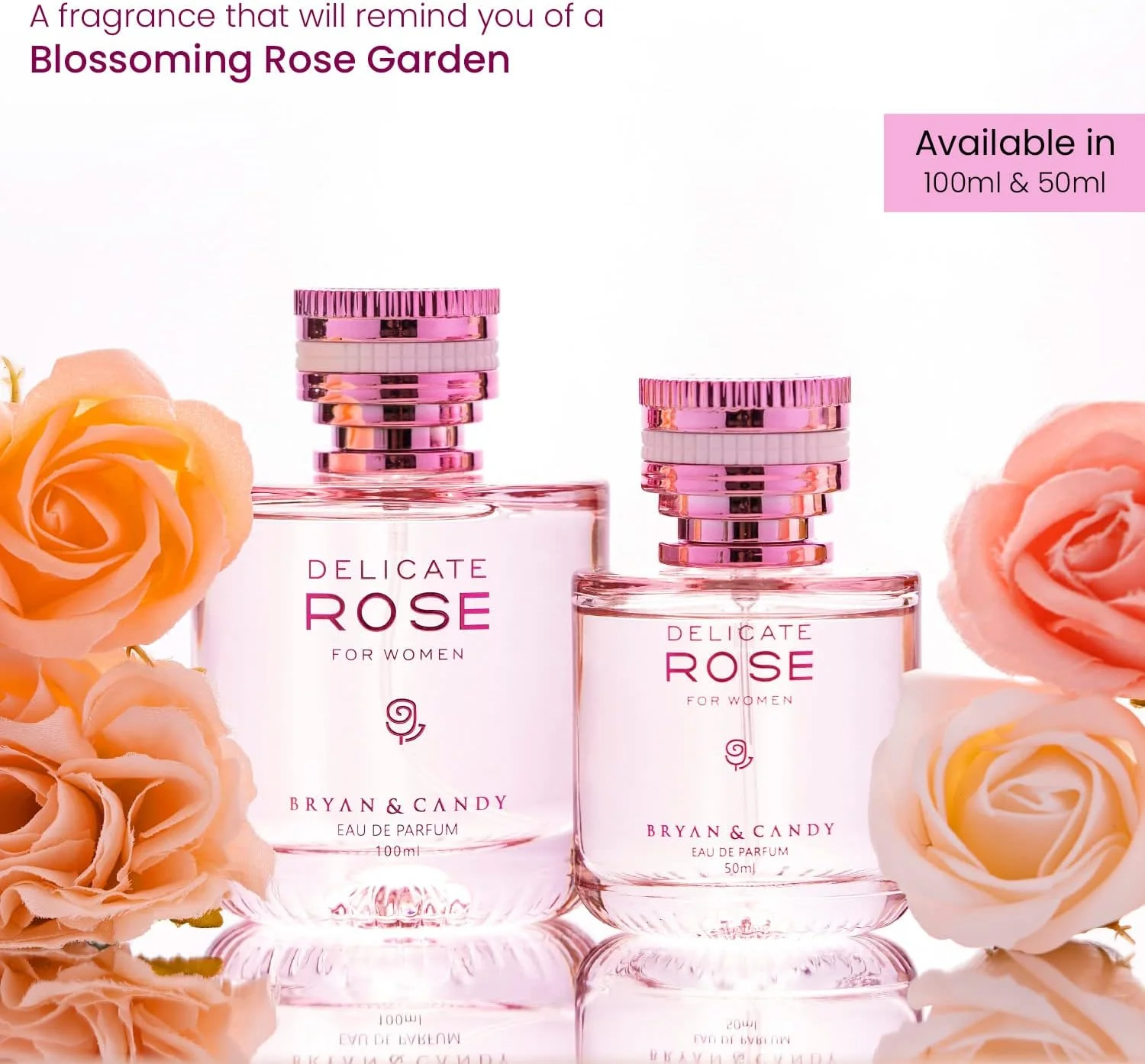 عطر زنانه رز ظریف برایان اند کندی، ماندگاری طولانی، طراوت بخش و آرامش بخش (50 میلی لیتر، بسته 1 عددی)