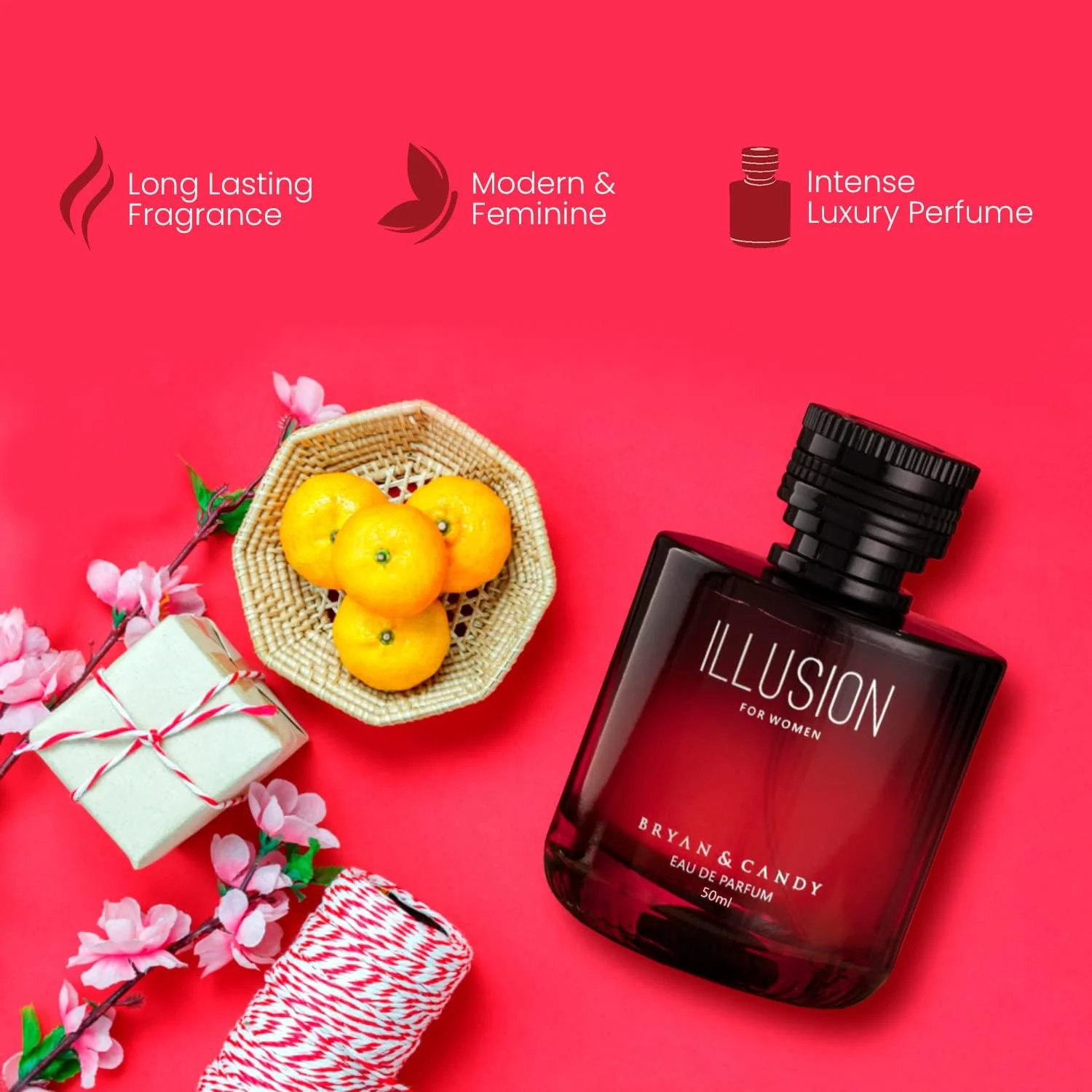 عطر زنانه ماندگار و آرامش بخش برایان اند کندی مدل Illusion (50 میلی لیتر - بسته 1 عددی)