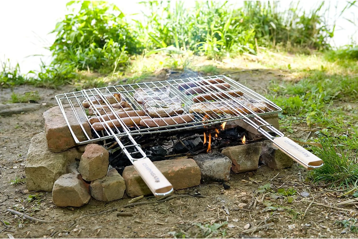 شبکه گریل مستطیلی کمپینگاز BBQ Acc سایز S 53x29 شبکه گریل مستطیلی کمپینگاز BBQ Acc سایز S 53x29