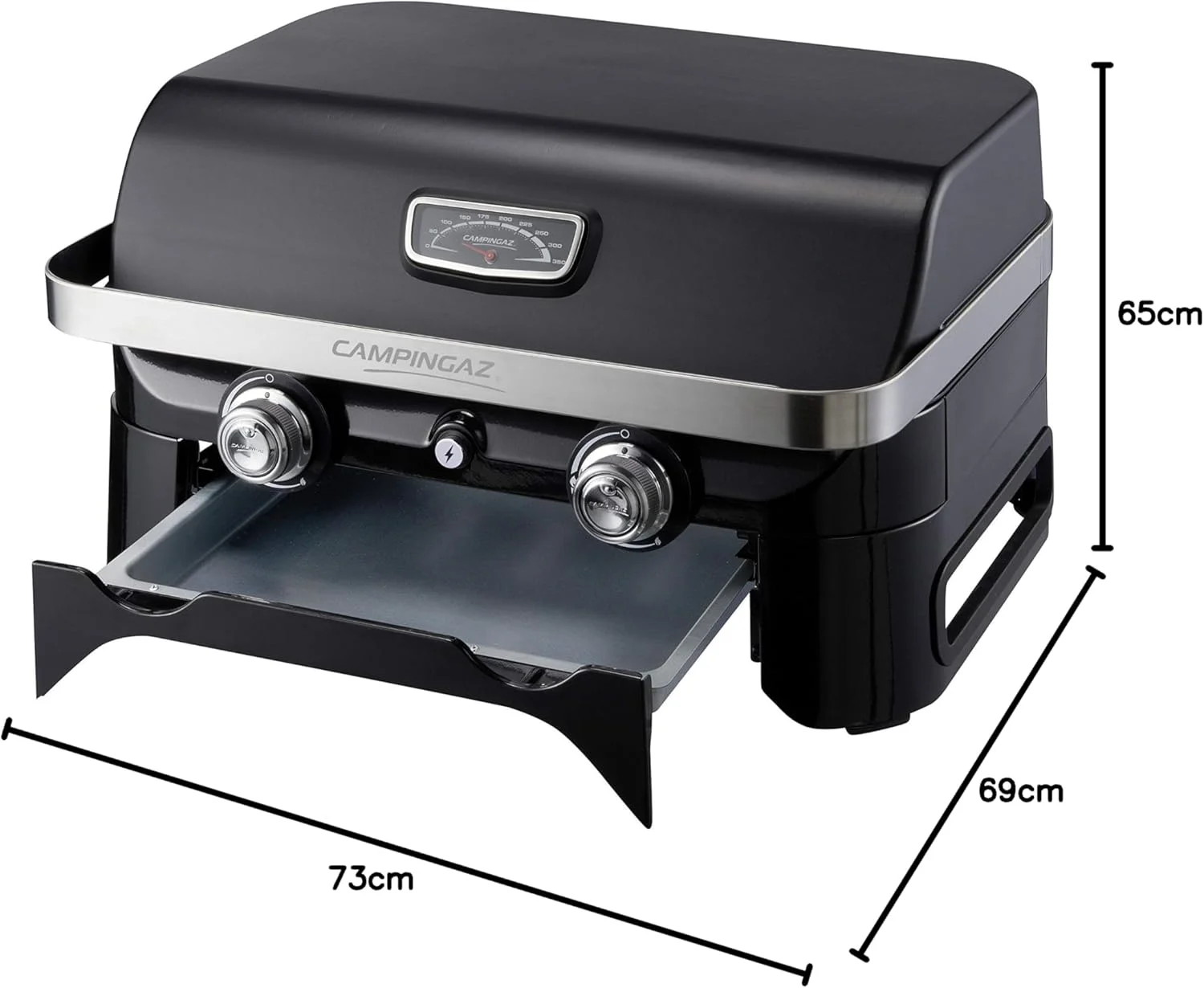 باربیکیو گازی قابل حمل Campingaz Attitude 2100 Lx، رومیزی، 2 مشعل استیل، توان 5 کیلو وات، دارای درب، دماسنج، توری گریل و پلانچا، مشکی "حداقل 1 سال گارانتی تولید کننده" باربیکیو گازی قابل حمل Campingaz Attitude 2100 Lx، رومیزی، 2 مشعل استیل، توان 5 کیلو وات، دارای درب، دماسنج، توری گریل و پلانچا، مشکی "حداقل 1 سال گارانتی تولید کننده"