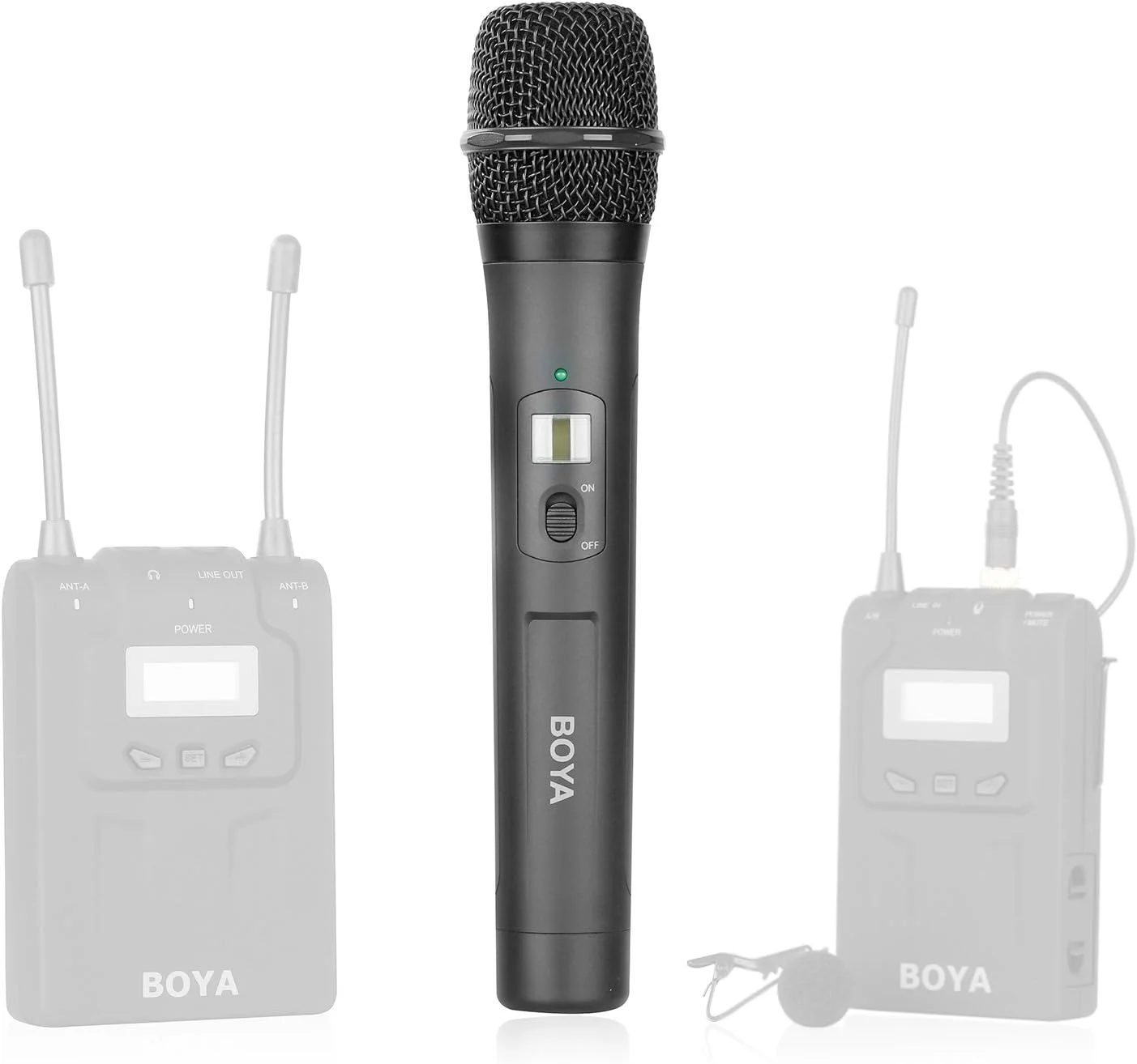 فرستنده میکروفون دستی کاردیوئید بیسیم UHF داینامیک 48 کاناله Boya By Whm8 Pro برای سیستم میکروفون سری By Wm8 Pro برای مصاحبه، ارائه، تاک شو، سخنرانی، میکروفون بیسیم دستی XLR فرستنده میکروفون دستی کاردیوئید بیسیم UHF داینامیک 48 کاناله Boya By Whm8 Pro برای سیستم میکروفون سری By Wm8 Pro برای مصاحبه، ارائه، تاک شو، سخنرانی، میکروفون بیسیم دستی XLR