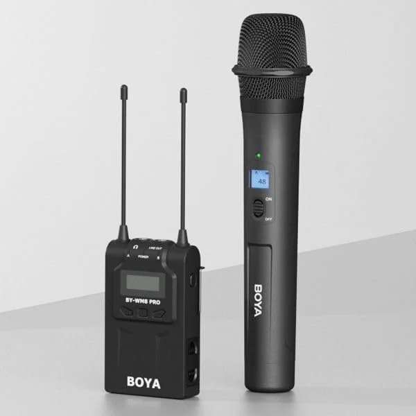 سیستم میکروفون بی سیم دستی Boya BY-WM8 Pro-K3 با قابلیت نصب روی دوربین، مشکی سیستم میکروفون بی سیم دستی Boya BY-WM8 Pro-K3 با قابلیت نصب روی دوربین، مشکی
