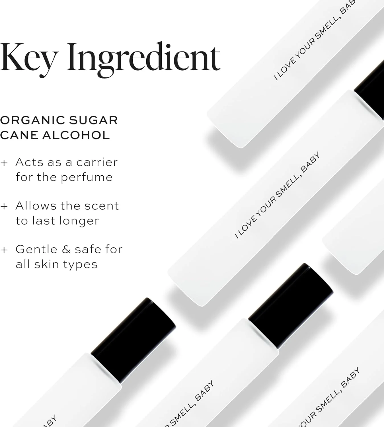 عطر دایم بیوتی I Love Your Smell, Baby، 10 میلی لیتر - رایحه گلی شیرین، ضد حساسیت، عطر پاک، ادو تویلت زنانه