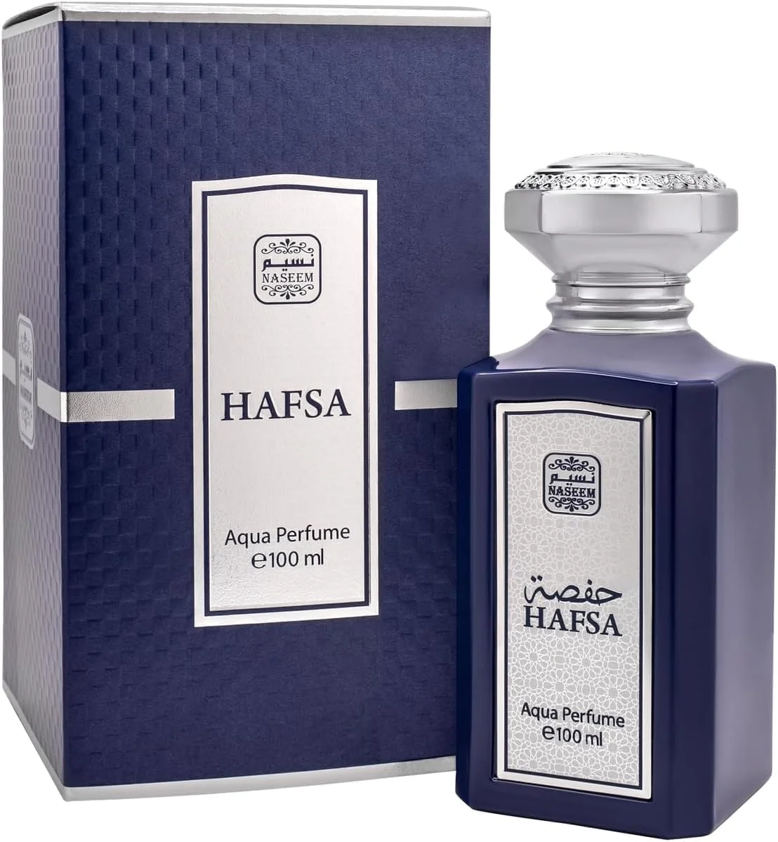 عطر ادو پرفیوم نسیم حفصه آکوا 100 میلی لیتر | رایحه ای ظریف و با طراوت از مشک گلی با نت های غنی کهربا | رایحه ای لطیف و پیچیده ایده آل برای استفاده در تمام طول روز | عطر یونیسکس برای مردان و زنان