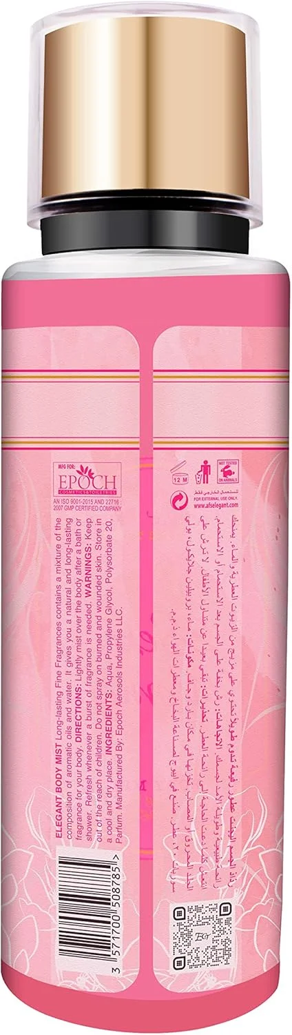 اسپری بادی میست زنانه Elegant 2 Sexy – 250 میلی لیتر – میست معطر و خوشبو | رایحه معطر، ماندگار و ممتاز، 8.45 fl. Oz. اسپری بادی میست زنانه Elegant 2 Sexy – 250 میلی لیتر – میست معطر و خوشبو | رایحه معطر، ماندگار و ممتاز، 8.45 fl. Oz.