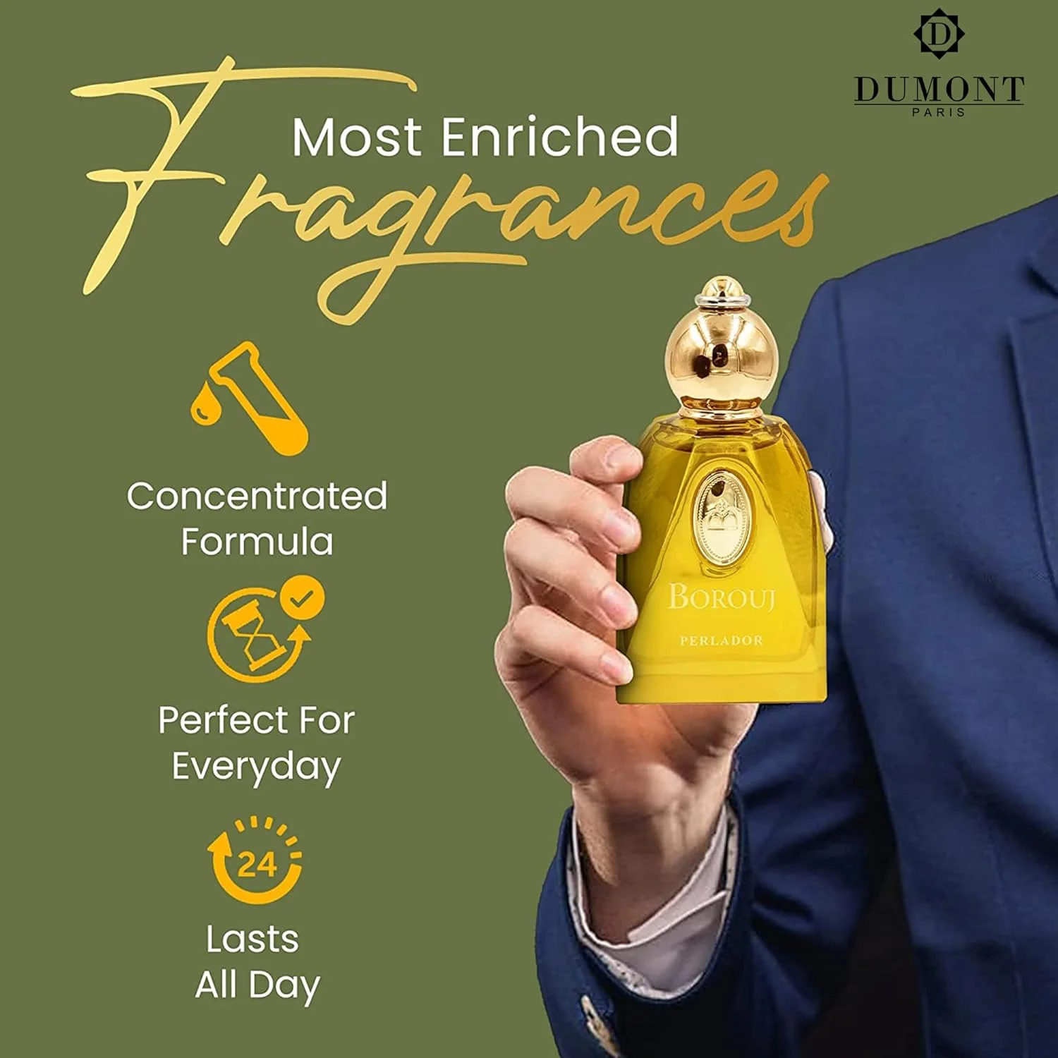 دومونت بوروج پرلادور - 85 میلی لیتر - عطر یونیسکس برای مردان و زنان - رایحه الهام گرفته از عرب با نت های مشک - عطر و اسپری بدن ماندگار - برای او و او دومونت بوروج پرلادور - 85 میلی لیتر - عطر یونیسکس برای مردان و زنان - رایحه الهام گرفته از عرب با نت های مشک - عطر و اسپری بدن ماندگار - برای او و او