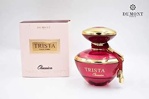 دومونت TRISTA OBSESSION POUR FEMME - ادو پرفیوم - 100 میلی لیتر - عطر لوکس زنانه و دخترانه - رایحه گلی، میوه ای، مشک و زنانه - اسپری بدن و ادکلن ماندگار - برای خانم ها دومونت TRISTA OBSESSION POUR FEMME - ادو پرفیوم - 100 میلی لیتر - عطر لوکس زنانه و دخترانه - رایحه گلی، میوه ای، مشک و زنانه - اسپری بدن و ادکلن ماندگار - برای خانم ها