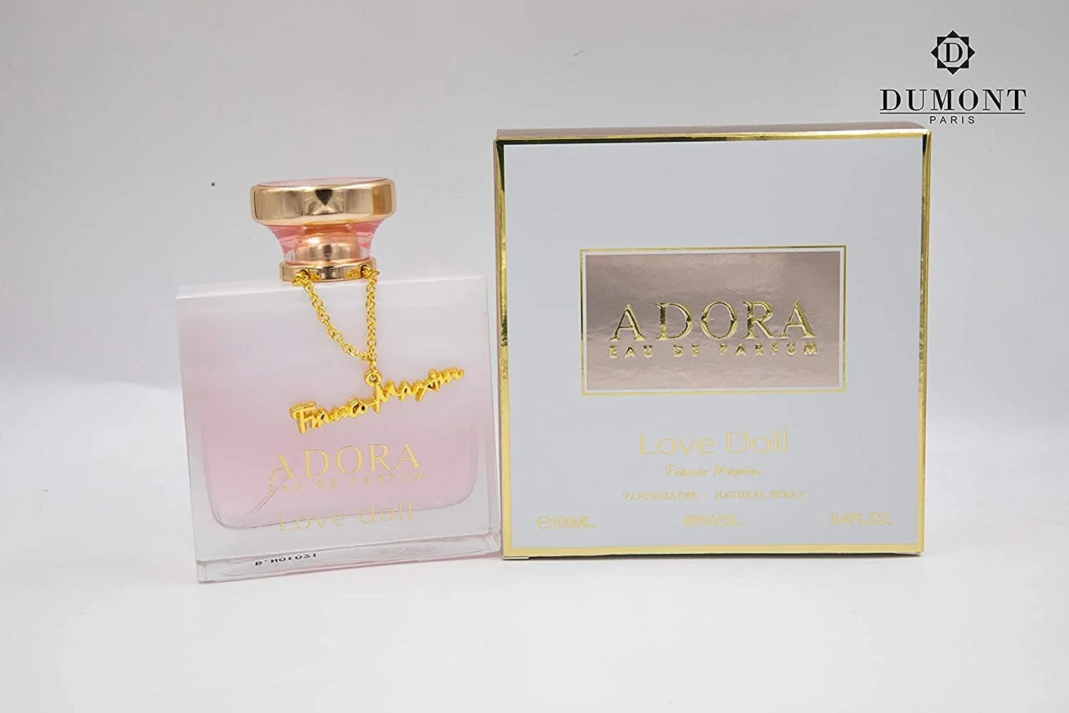 ادکلن زنانه دومونت ADORA (100ML) - اسپری بدن عطر برای زنان، دختران - ادکلن ماندگار با رایحه مرکبات، میوه ای، وانیل، مشک، یاس، چوبی، شیرین، گلدار