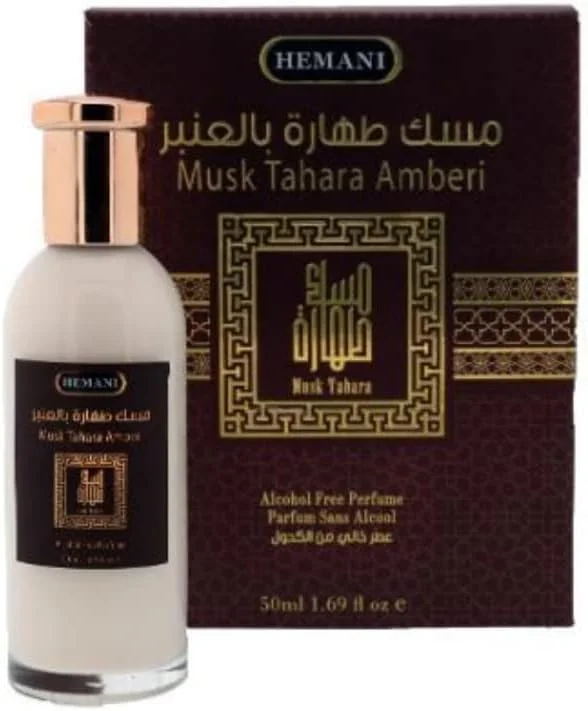 عطر بدون الکل مشک طهاره عنبری همانی 50 میلی لیتر