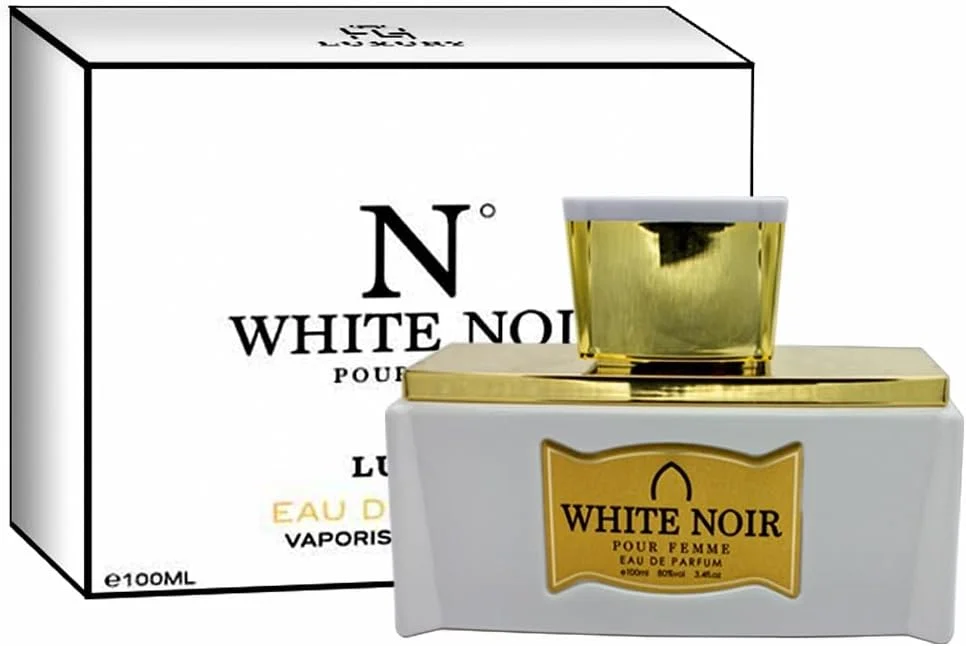 عطر زنانه خالص White Noir Pour Femme، عطر لوکس زنانه، 100 میلی لیتر، رایحه گلی با نت های یاس، یلانگ یلانگ، نرولی و رز