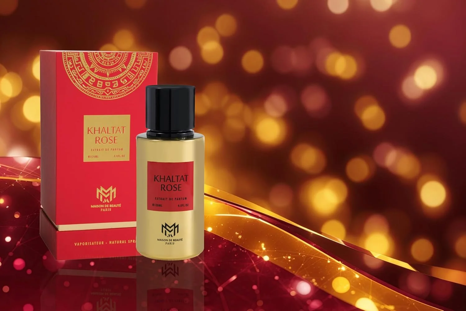 عطر Maison de Beauté Paris Khaltat Rose Extrait de Parfum 120ml – عطر لوکس یونیسکس با رایحه رز، یاس و وانیل – رایحه عربی ماندگار برای مردان و زنان