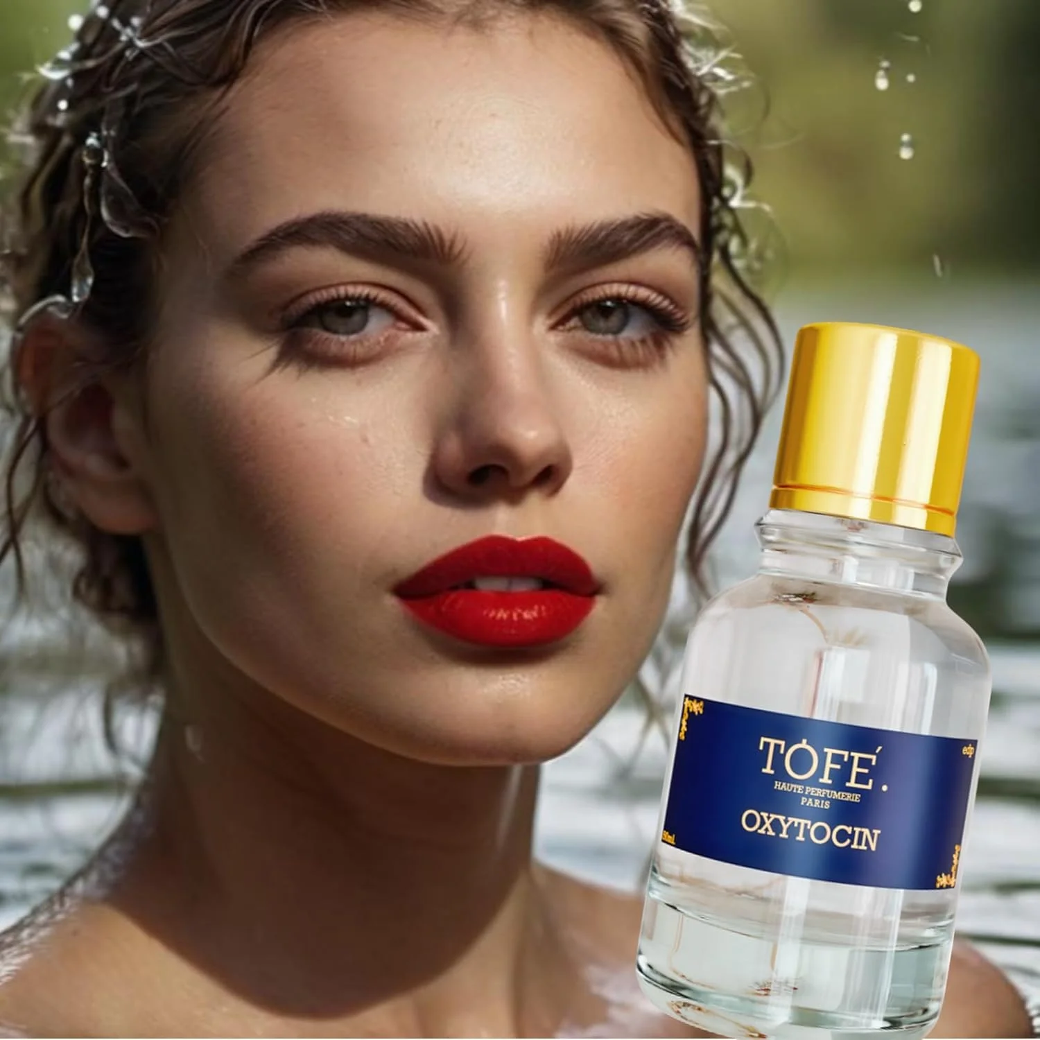 ادو پرفیوم زنانه اکسی توسین TOFE | عطر فرانسوی لوکس با ماندگاری طولانی | غلظت روغن 30% | رایحه های تازه یاس، رز و چوب صندل | عطر گلی ممتاز برای زنان | 50 میلی لیتر