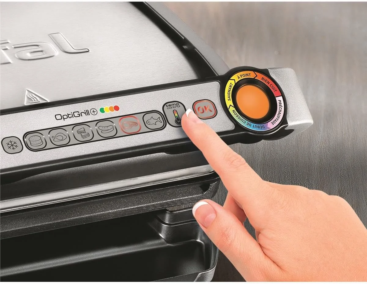 گریل برقی تفال GC712D34، 2000 وات، توری، تیتانیوم گریل برقی تفال GC712D34، 2000 وات، توری، تیتانیوم