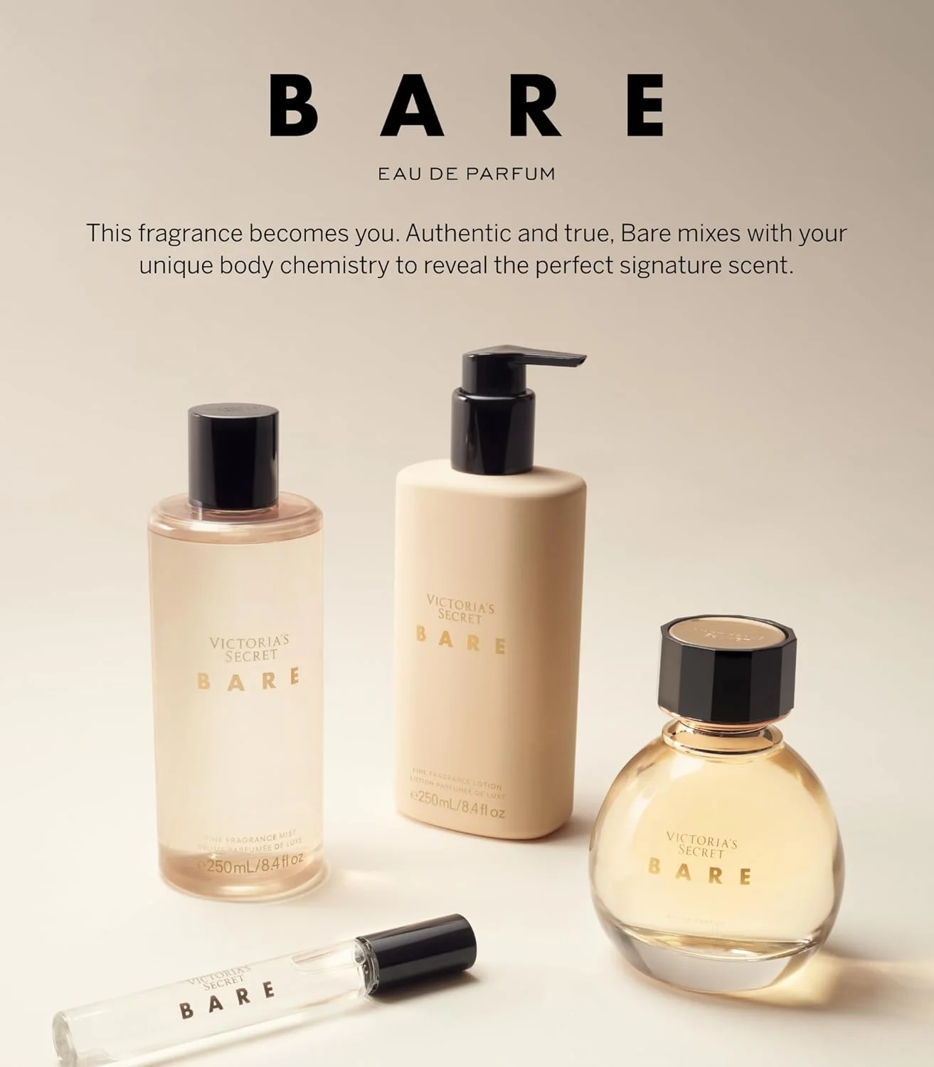 ویکتوریا سیکرت Bare Eau de Parfum، رایحه چوب صندل استرالیایی، نارنگی ماداگاسکار و بنفشه مصری، عطر زنانه (100 میلی لیتر) ویکتوریا سیکرت Bare Eau de Parfum، رایحه چوب صندل استرالیایی، نارنگی ماداگاسکار و بنفشه مصری، عطر زنانه (100 میلی لیتر)