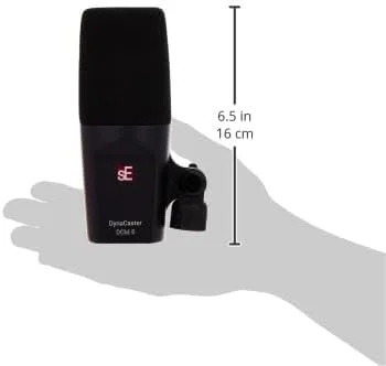 میکروفون دینامیک کاردیوئید فعال sE Electronics DCM6 با فناوری DYNAMITE، پاپ فیلتر و شوک مونت