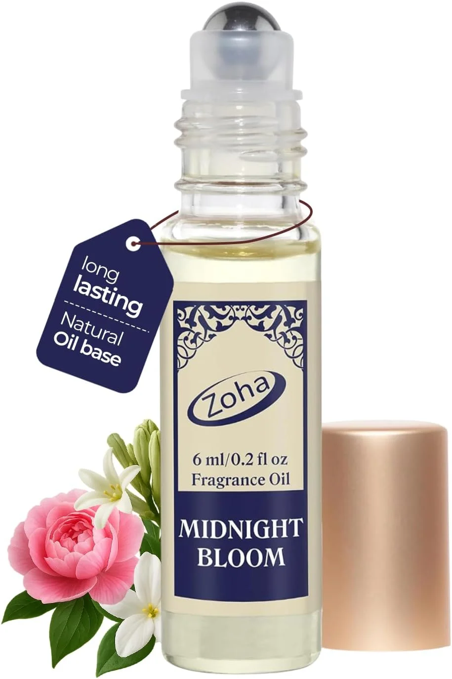 عطر زهـا، Midnight Bliss، زنانه و مردانه، روغن عطر رولی فاقد الکل، ضد حساسیت و وگان