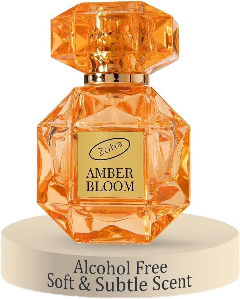 عطر زنانه و مردانه زُها مدل Amber Bloom، روغن عطر گیاهی بدون الکل و ضد حساسیت