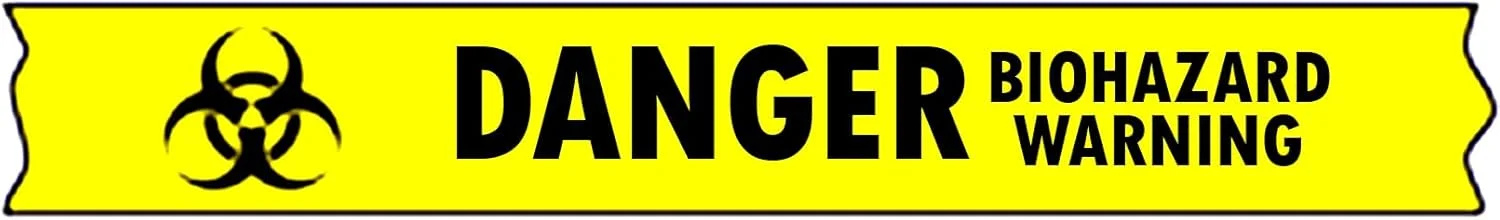 تجهیزات پزشکی کینگ ماریوت 1 عدد | رول 10 متری نوار هشدار خطر: خطر، برچسب هشدار ایمنی آزمایشگاهی نوار هشدار WHMIS OSHA آزمایشگاه