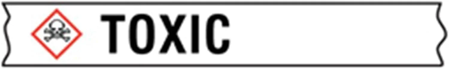 تجهیزات پزشکی کینگ ماریوت 1 عدد | رول 66 متری نوار هشدار خطر: سمی، GHS06 برای برچسب هشدار ایمنی آزمایشگاهی WHMIS OSHA