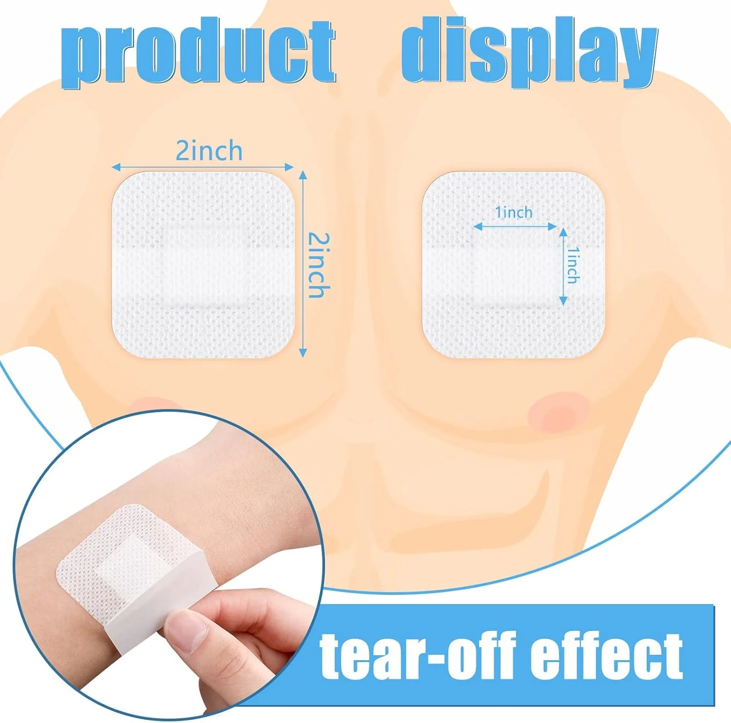 پانسمان جزیره ای چسبی KASTWAVE، 40 عددی، پانسمان زخم گازدار حاشیه دار، گاز ضد آب مربعی تنفسی با پد، بسته بندی جداگانه، نوار برای مراقبت از زخم تاول (1.7 x 1.7 اینچ) پانسمان جزیره ای چسبی KASTWAVE، 40 عددی، پانسمان زخم گازدار حاشیه دار، گاز ضد آب مربعی تنفسی با پد، بسته بندی جداگانه، نوار برای مراقبت از زخم تاول (1.7 x 1.7 اینچ)