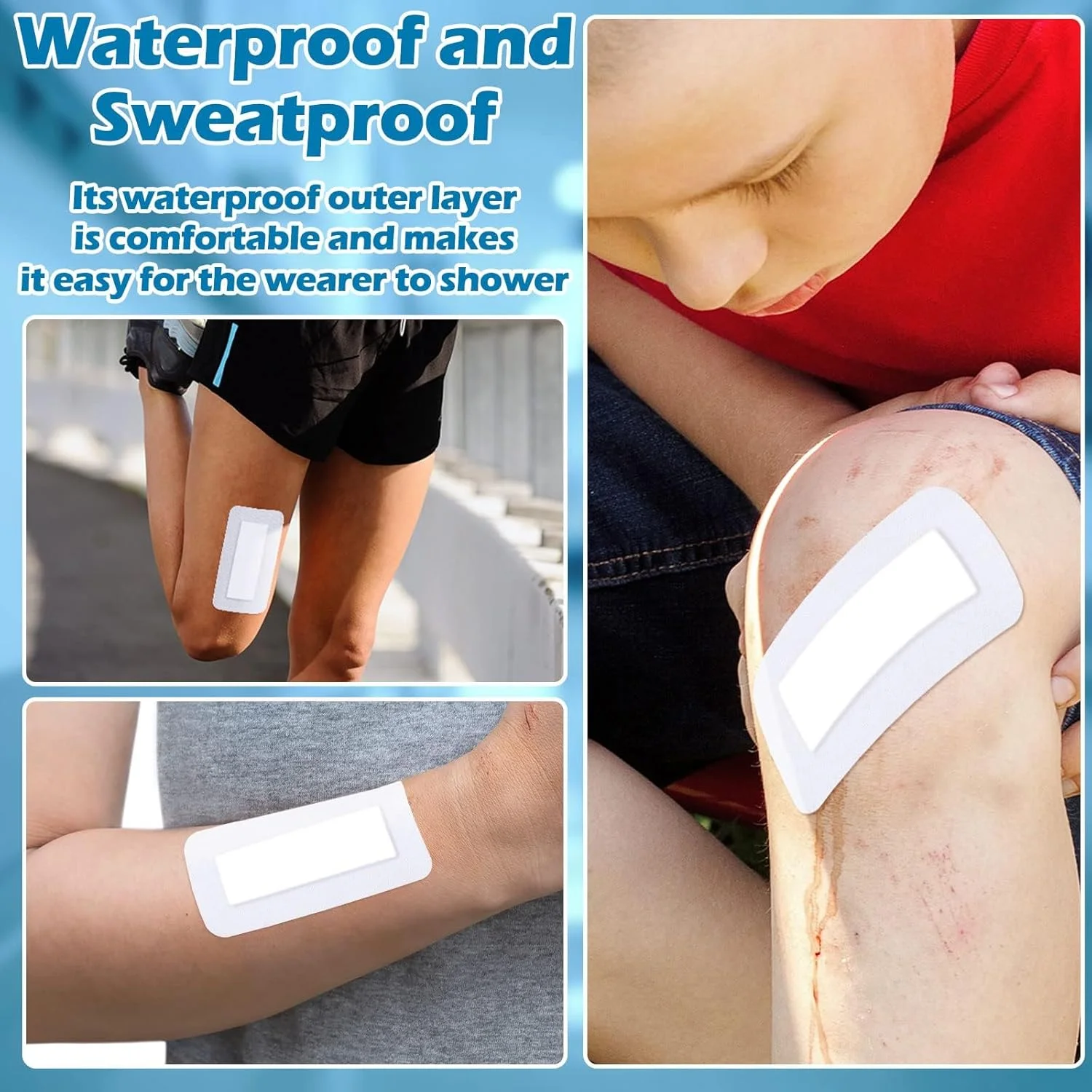 پانسمان جزیره ای چسبی ضد آب KASTWAVE، 40 عدد، 10x4 اینچ، پانسمان استریل جزیره ای زخم، پانسمان گاز حاشیه دار تنفسی، بانداژهای بدون لاتکس بسته بندی شده جداگانه برای مراقبت از زخم تاول (4x8 اینچ) پانسمان جزیره ای چسبی ضد آب KASTWAVE، 40 عدد، 10x4 اینچ، پانسمان استریل جزیره ای زخم، پانسمان گاز حاشیه دار تنفسی، بانداژهای بدون لاتکس بسته بندی شده جداگانه برای مراقبت از زخم تاول (4x8 اینچ)