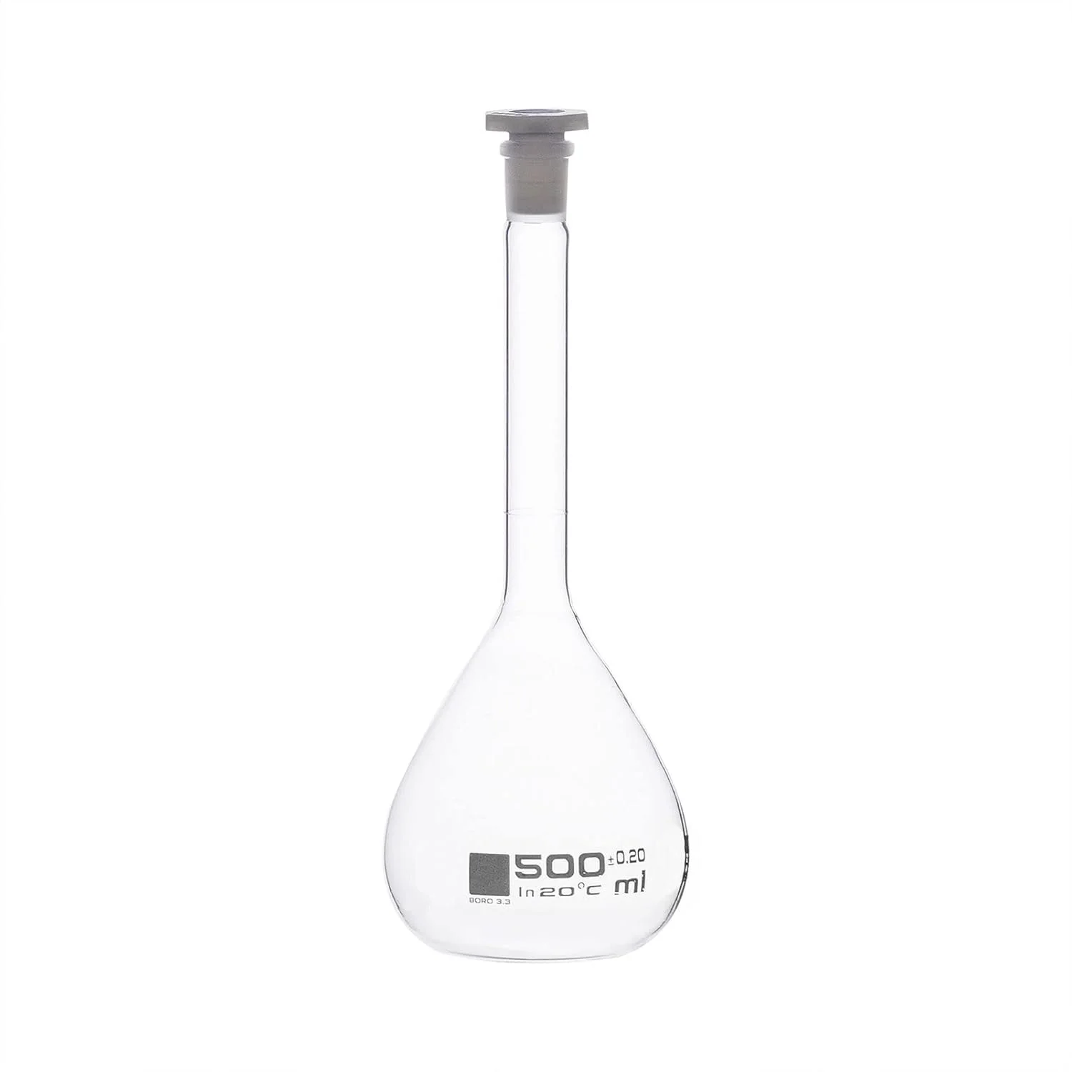 ارلن حجمی 500 میلی لیتری کینگ ماریوت، شیشه بوروسیلیکات مقاوم، مدرج، ظرفیت 500 میلی لیتر، مناسب برای تجهیزات آزمایشگاهی زیست شناسی و شیمی