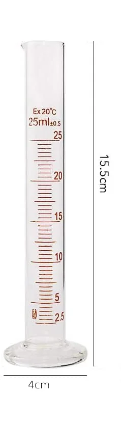 ست 2 عددی استوانه مدرج شیشه ای سنگین 25 میلی لیتری King Mariot Medical Equipments، ساخته شده از شیشه بوروسیلیکات 3.3 درجه بالا برای آزمایشگاه های زیست شناسی و شیمی ست 2 عددی استوانه مدرج شیشه ای سنگین 25 میلی لیتری King Mariot Medical Equipments، ساخته شده از شیشه بوروسیلیکات 3.3 درجه بالا برای آزمایشگاه های زیست شناسی و شیمی