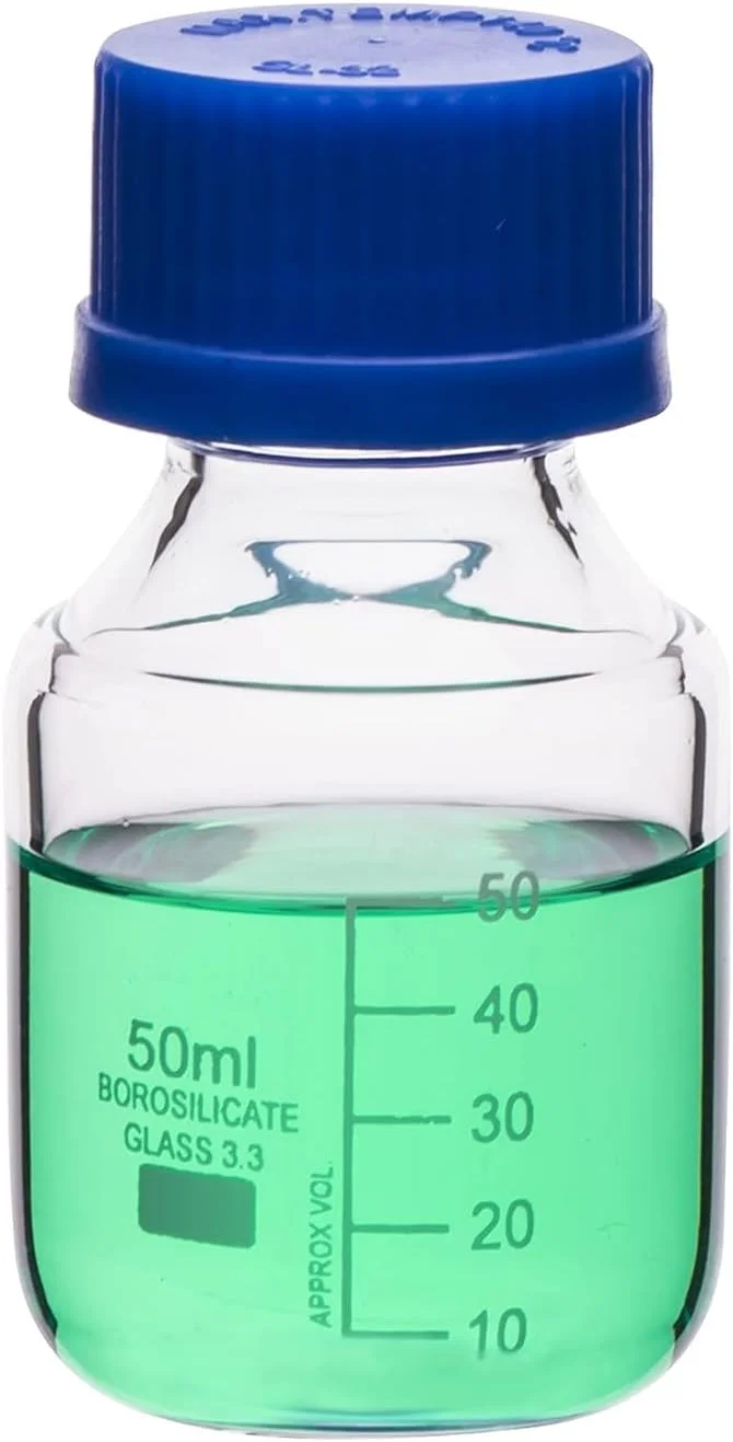 بطری شیشه ای گرد ذخیره سازی مواد شیمیایی 50 میلی لیتری سنگین King Mariot Medical Equipments | ست شیشه آلات با درب پیچی | برای آزمایشگاه زیست شناسی شیمی آزمایشگاهی کشت صنعتی بطری شیشه ای گرد ذخیره سازی مواد شیمیایی 50 میلی لیتری سنگین King Mariot Medical Equipments | ست شیشه آلات با درب پیچی | برای آزمایشگاه زیست شناسی شیمی آزمایشگاهی کشت صنعتی