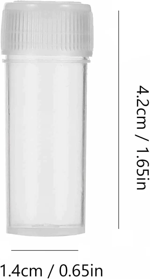 بسته 25 عددی ویال های پلاستیکی کوچک King Mariot، بطری های 5 میلی لیتری با درب، لوله آزمایشگاهی برای آزمایشگاه زیست شناسی، شیمی، آزمایش های آزمایشگاهی و آموزش بسته 25 عددی ویال های پلاستیکی کوچک King Mariot، بطری های 5 میلی لیتری با درب، لوله آزمایشگاهی برای آزمایشگاه زیست شناسی، شیمی، آزمایش های آزمایشگاهی و آموزش