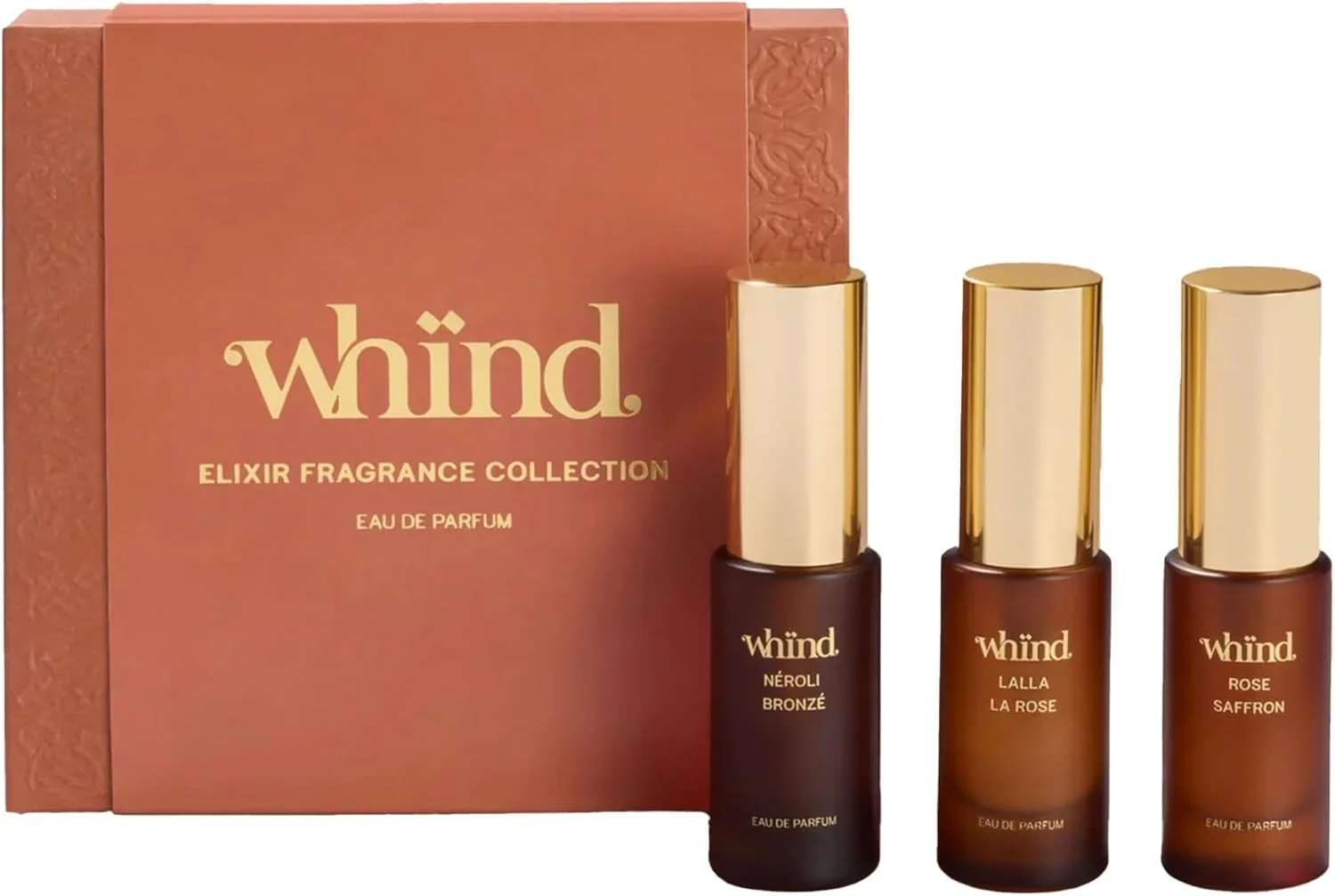مجموعه عطر اکسیر whind - مجموعه نمونه عطر 3 تکه با عطرهای سایز مسافرتی 10 میلی لیتری