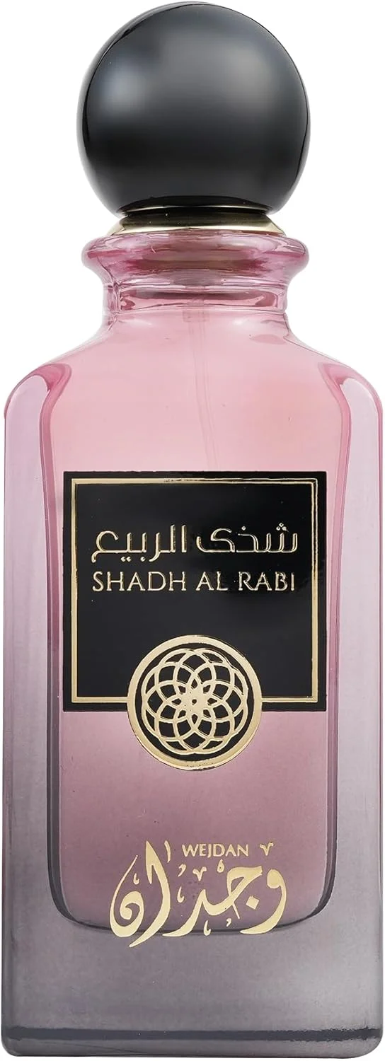 ادو پرفیوم زنانه WEJDAN Shadh Al Rabi - 100 میلی لیتر | عطر ممتاز و ماندگار | رایحه لوکس | مناسب برای کار، رویدادها و مناسبت های خاص ادو پرفیوم زنانه WEJDAN Shadh Al Rabi - 100 میلی لیتر | عطر ممتاز و ماندگار | رایحه لوکس | مناسب برای کار، رویدادها و مناسبت های خاص